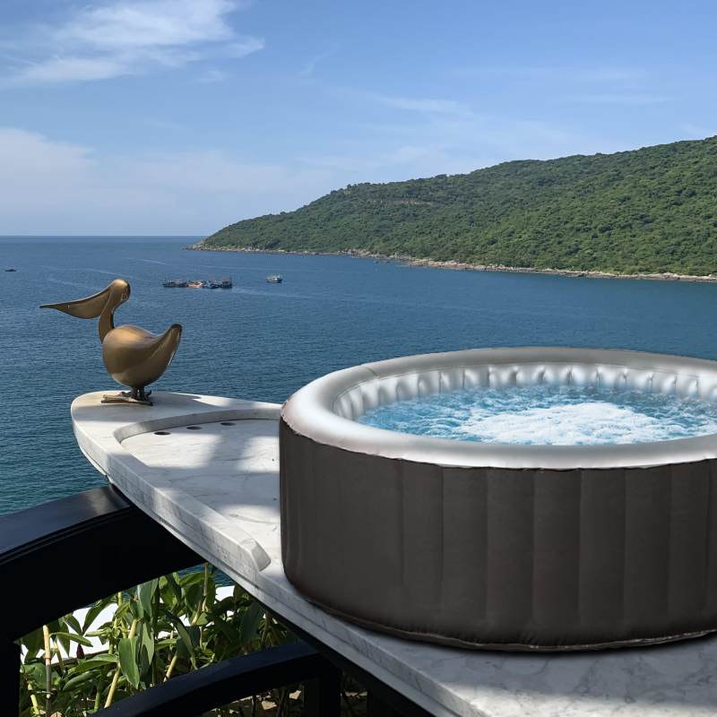 Outdoor Bathtub Pool Portable Inflatable Hot Tub 4-6 Person