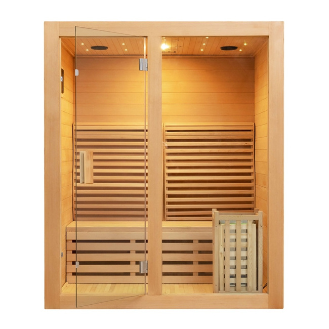 6KW Heater Luxury Wooden Japanese Wet Steam Sauna Room