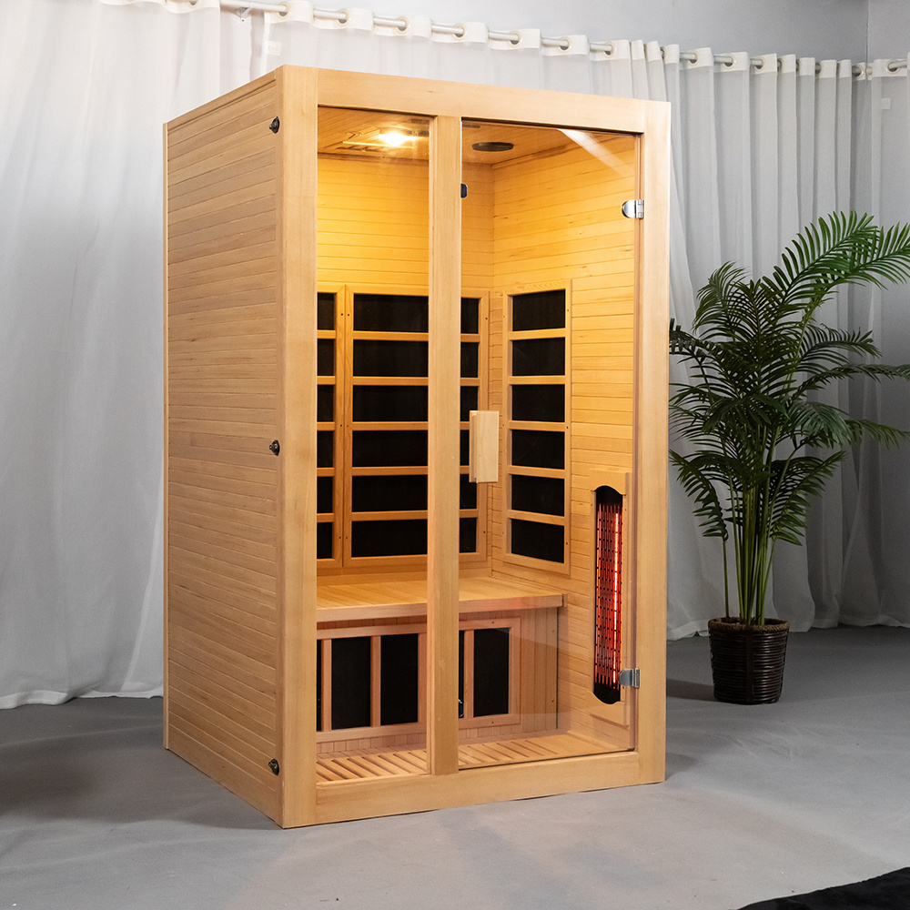 Luxury high tech health infrared sauna 1 person full spectrum