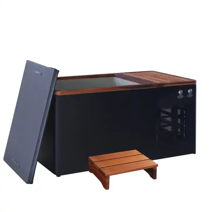 Freestanding Wooden Barrel Bath Steam Shower Hot Tub Cedar Wood Ice Bathtub