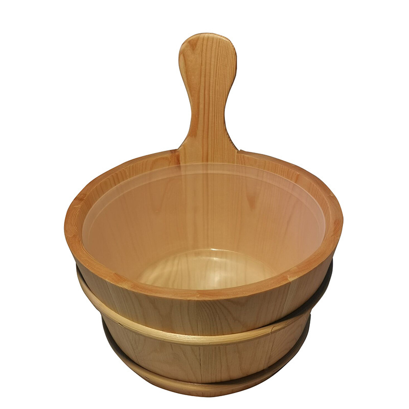 Hot sale sauna bath set wooden sauna accessories wooden bath bucket