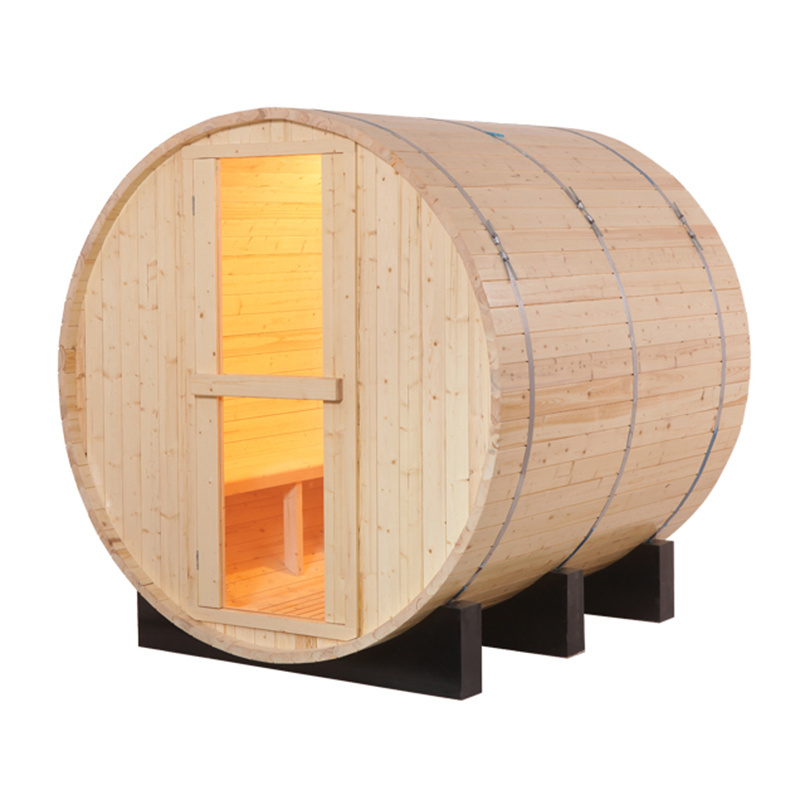 SMARTMAK New Arrival Sauna Room Good Health Saunas Wooden Bath Barrel