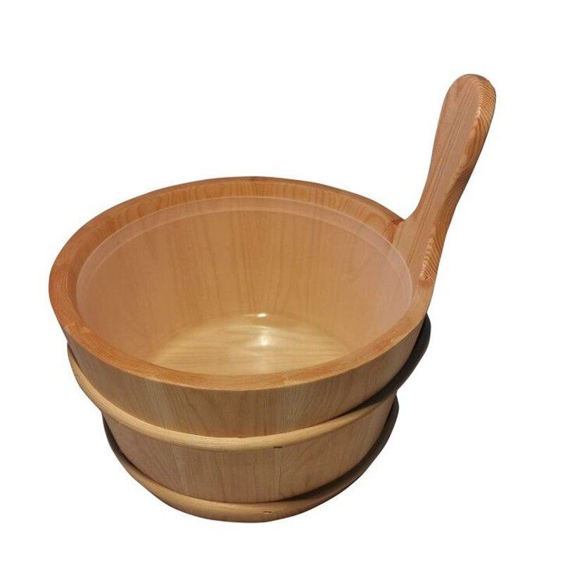 Hot sale sauna bath set wooden sauna accessories wooden bath bucket