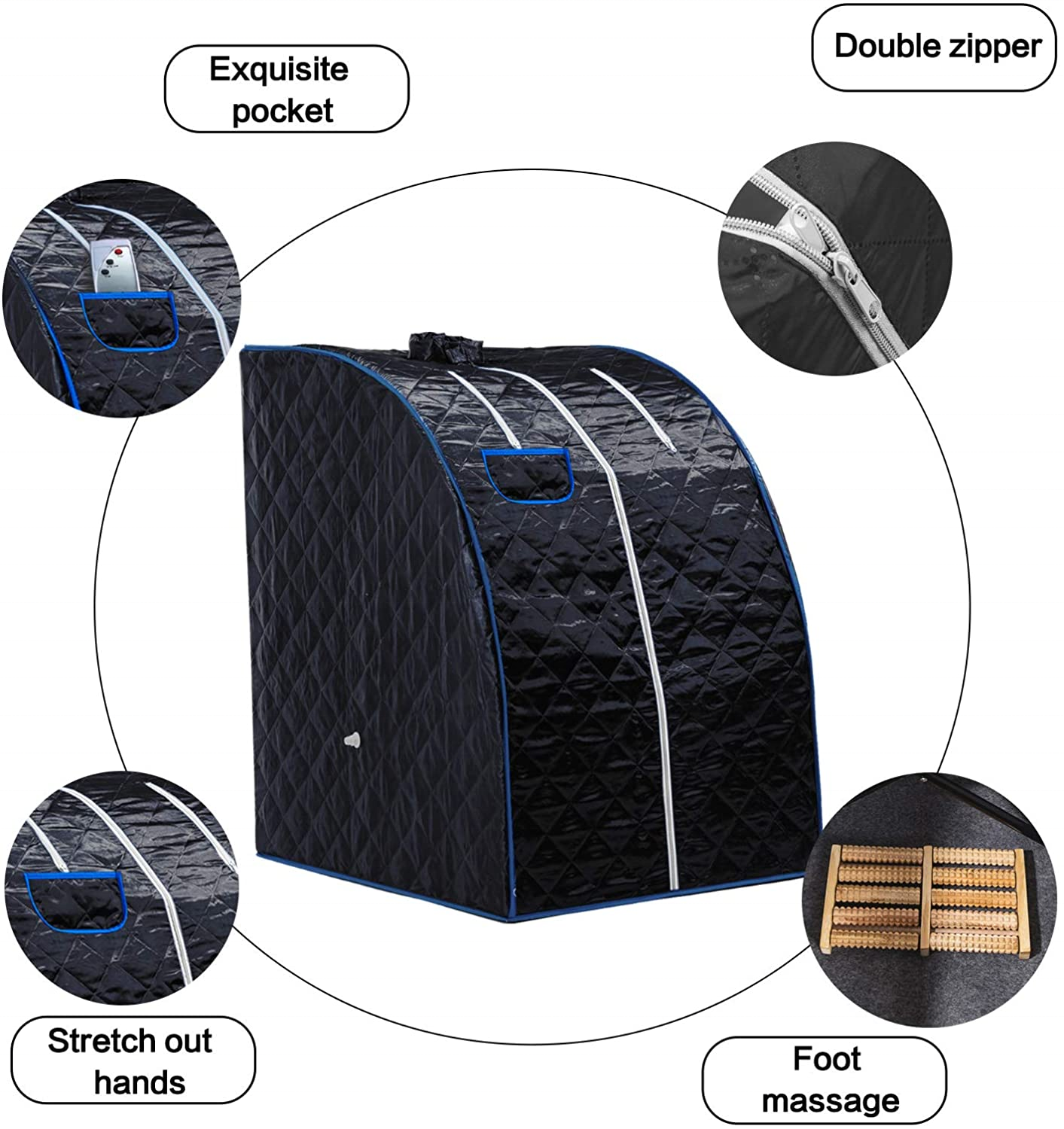 Wholesale Price Folding Steam Sauna Tent Home Spa Body Slimming Portable Sauna Rooms with Steamer