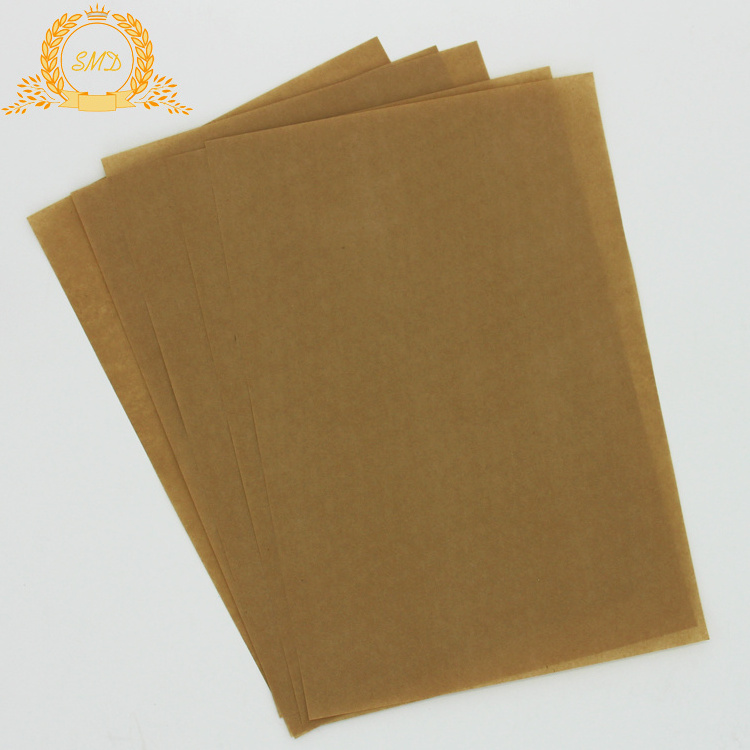 Recyclable Food Grade Non-stick natural color Greaseproof Baking Parchment Paper