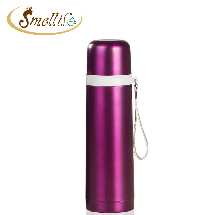 500ml Stainless Steel High Grade Sports Vacuum Flask Bottles with Carry Rope