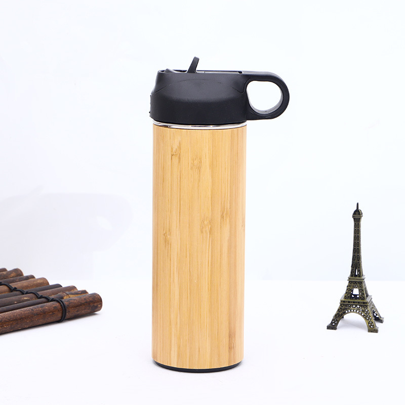 Fashion and Eco-friendly Stainless Steel Bamboo Travel Mugs Water Bottle Tumblers Thermos