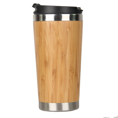 Fashion and Eco-friendly Stainless Steel Bamboo Travel Mugs Water Bottle Tumblers Thermos