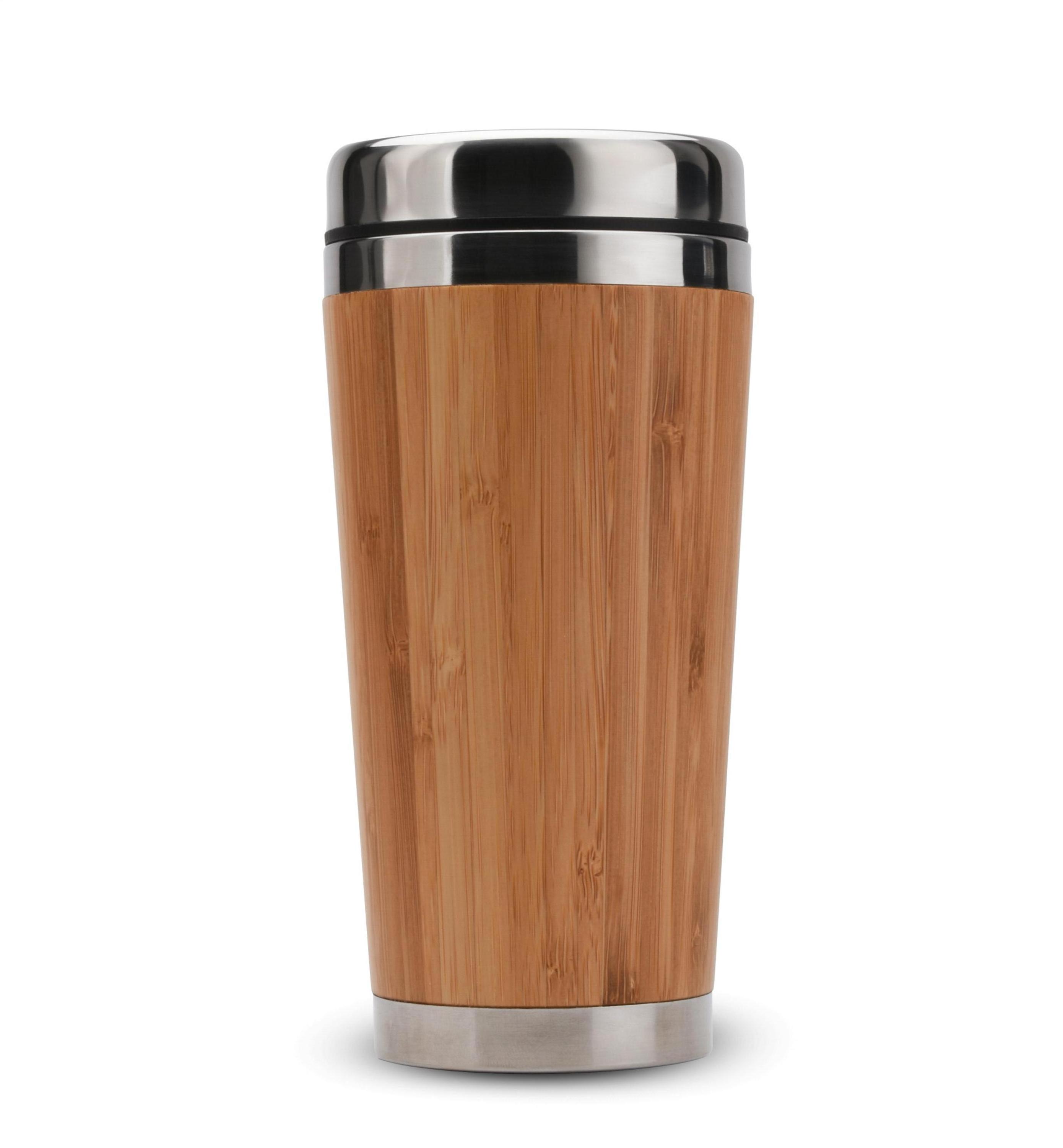 Fashion and Eco-friendly Stainless Steel Bamboo Travel Mugs Water Bottle Tumblers Thermos