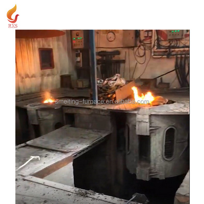 RXS 500kg 1000kg scrap metal crucible casting smelting furnace electric induction brass copper melting machine furnace