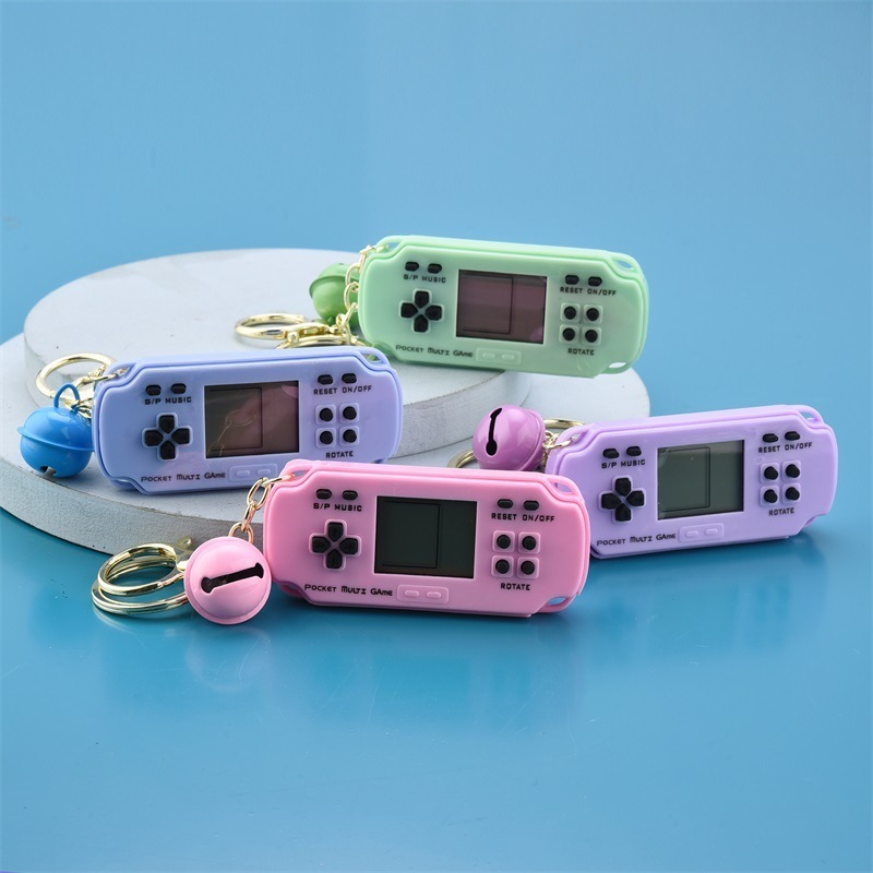 Factory Creative Handheld Game Console Portable Mini Brick Game Players keychain Present for Kids Adult