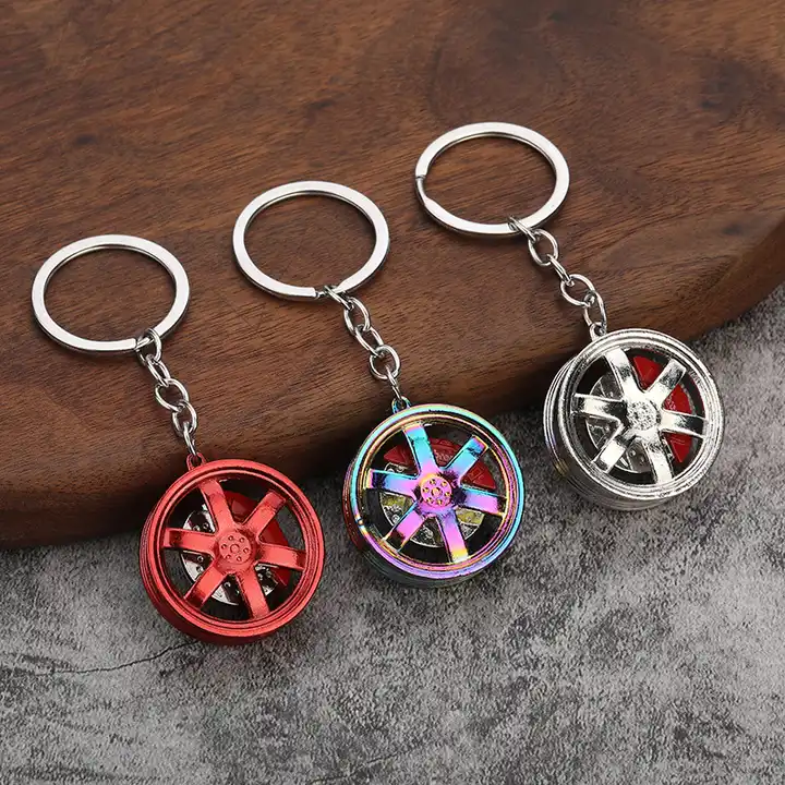 hot tire Keychain Turbo Turbocharger Rubber Keychain Custom Logo 3D Keyring Pendant Metal Key Chains Silicone F1 Tyre Keychains