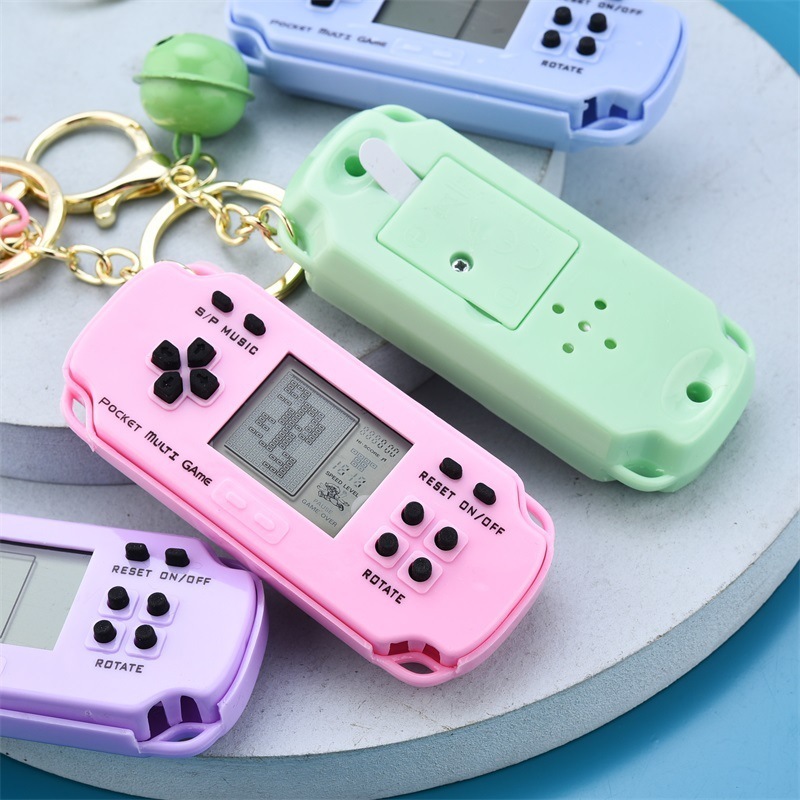 Factory Creative Handheld Game Console Portable Mini Brick Game Players keychain Present for Kids Adult