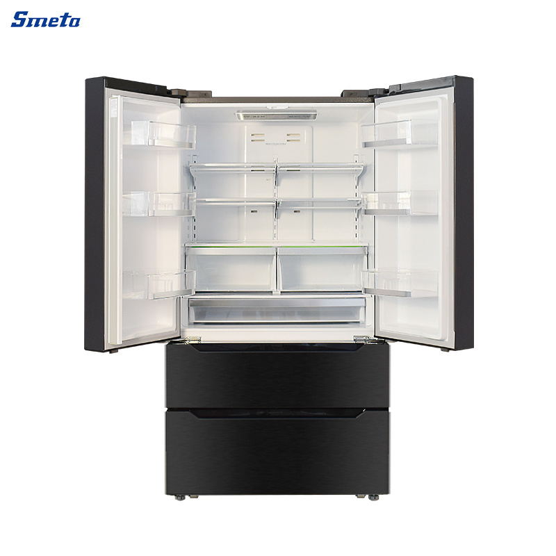 Smeta 516L Stainless Steel French Door Fridge Refrigerator With Ice&Water Dispenser