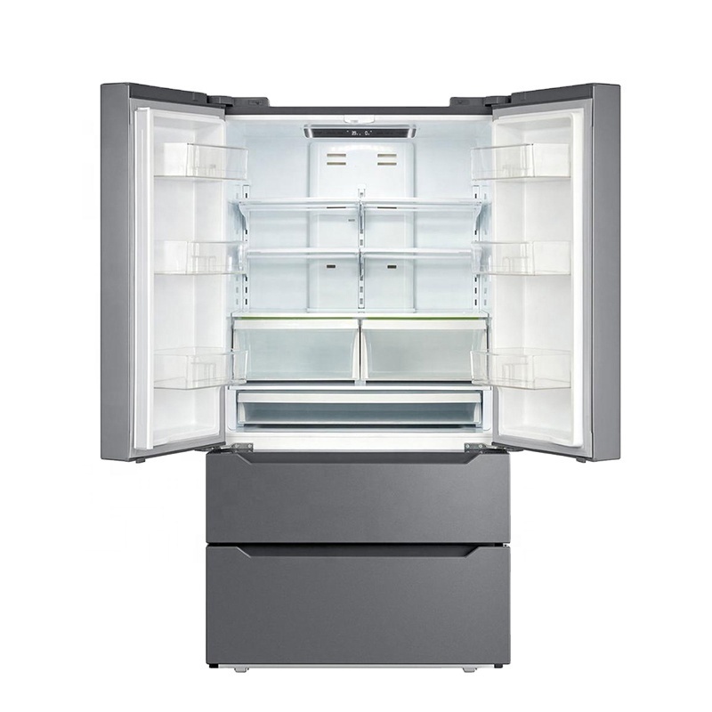 Smeta 516L Stainless Steel French Door Fridge Refrigerator With Ice&Water Dispenser