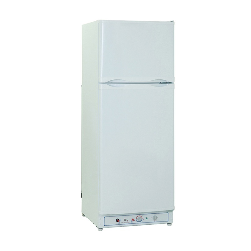 Gas Kerosene Electric 3 Way Powered Double Door Upright Absorption Refrigerator for Sale