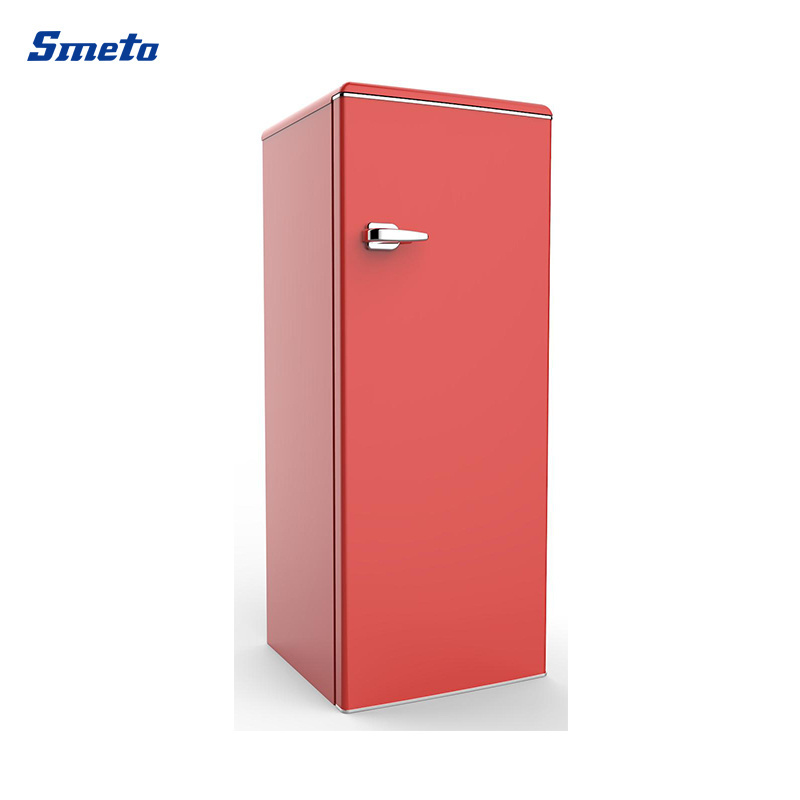 Simple Design Refrigerator Single Door Retro Fridge with External Handle for TSR-225WU