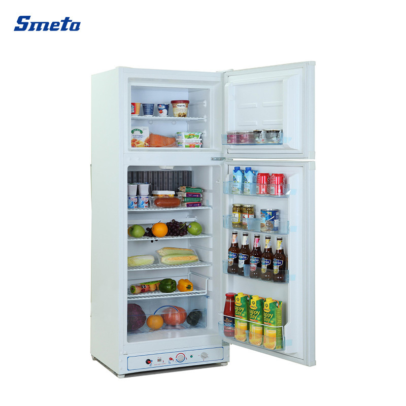 Smeta Oem LP Gas Kerosene Home Absorption Double Door Fridge Refrigerator