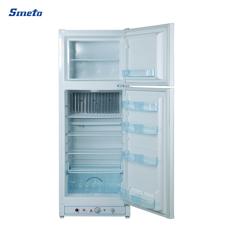 Smeta 170L Top Freezer Double Door Kerosene  Gas Absorption 12V AC DC Fridge  Refrigerator