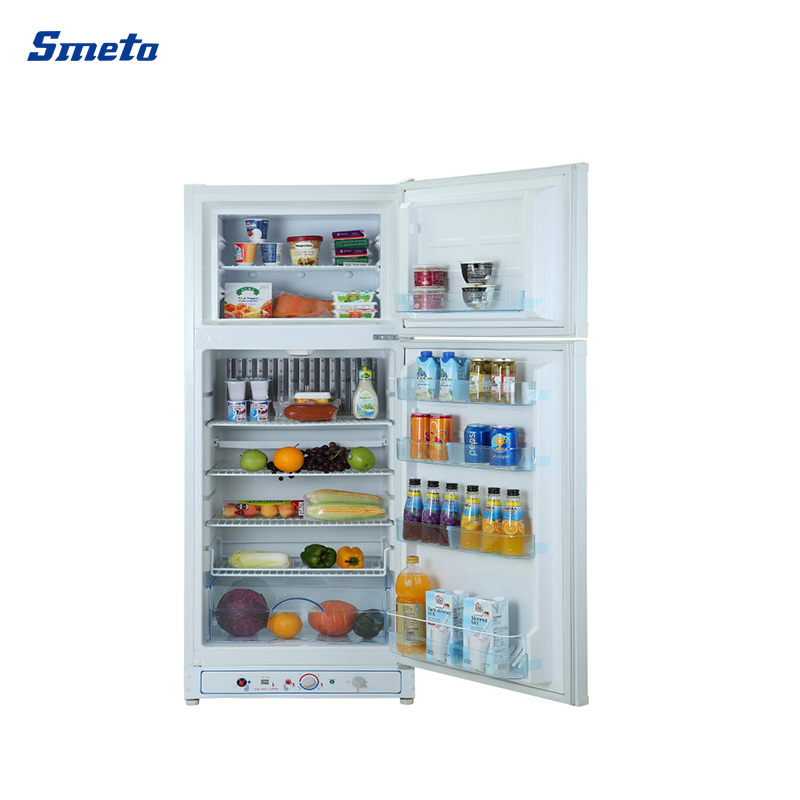 Smeta Oem LP Gas Kerosene Home Absorption Double Door Fridge Refrigerator