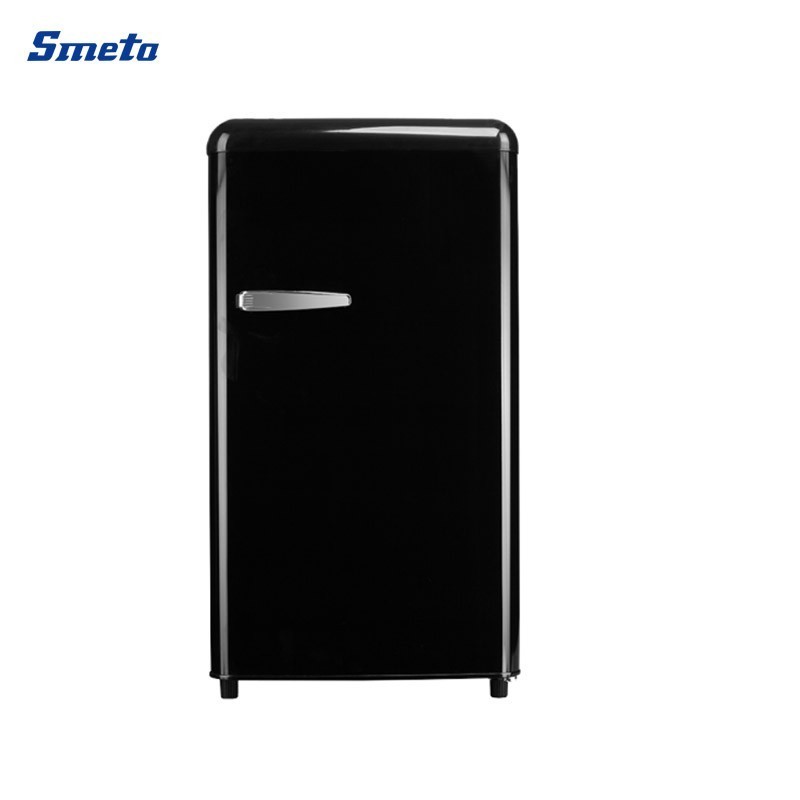 Smeta Cute Single Door Kitchen Refrigerator Upright Fridge with Metal Handle