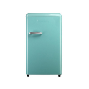 Smeta Cute Single Door Kitchen Refrigerator Upright Fridge with Metal Handle