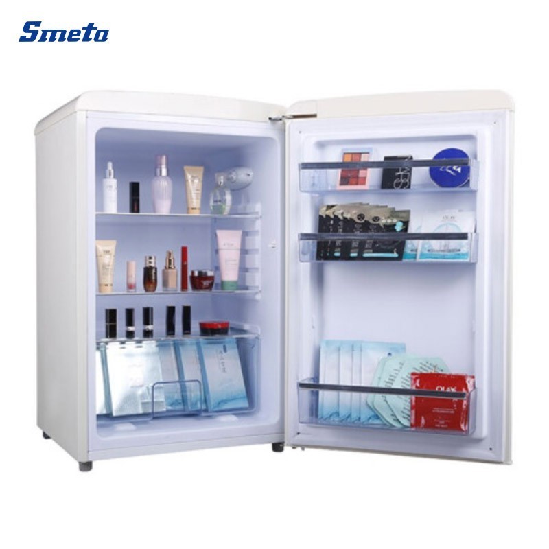 Smeta Cute Single Door Kitchen Refrigerator Upright Fridge with Metal Handle