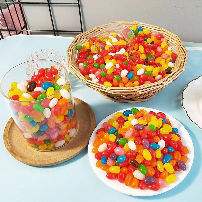 Hot Sale Assorted Fudge Rainbow Jelly Gummy Candy Kids Soft Chewy Fruit Candy Sweet Sour Rainbow Candy