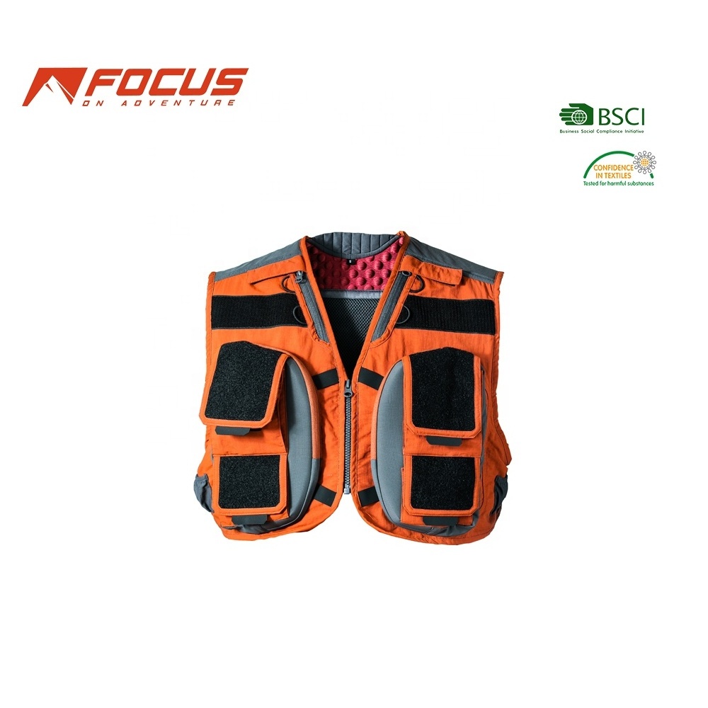 Antifatigue Fly Fishing Vest Breathable Tactical Multi Pockets Hunting Vest Photographer Jacket Utility Bass Fishing Vest