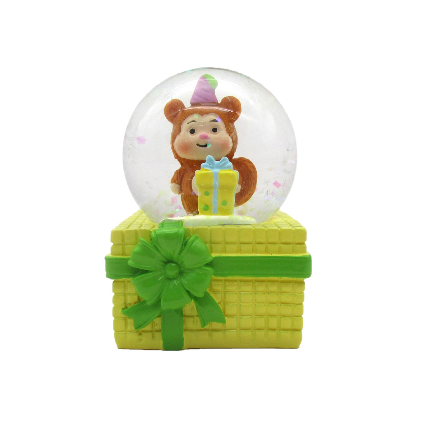 Newest Cute Animal Decorated Funny Easter Snow Globe For Children Gifts