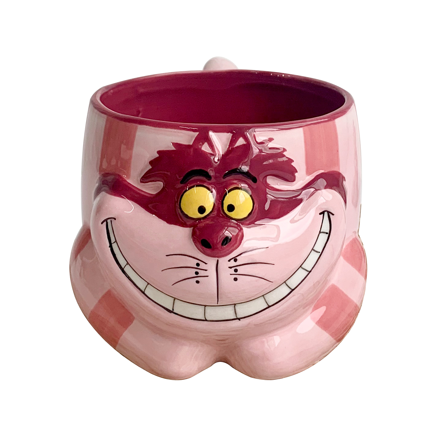 Hot Sale Cheshire Cat Ceramic 3d Mugs Customizable Pink Coffee Mug