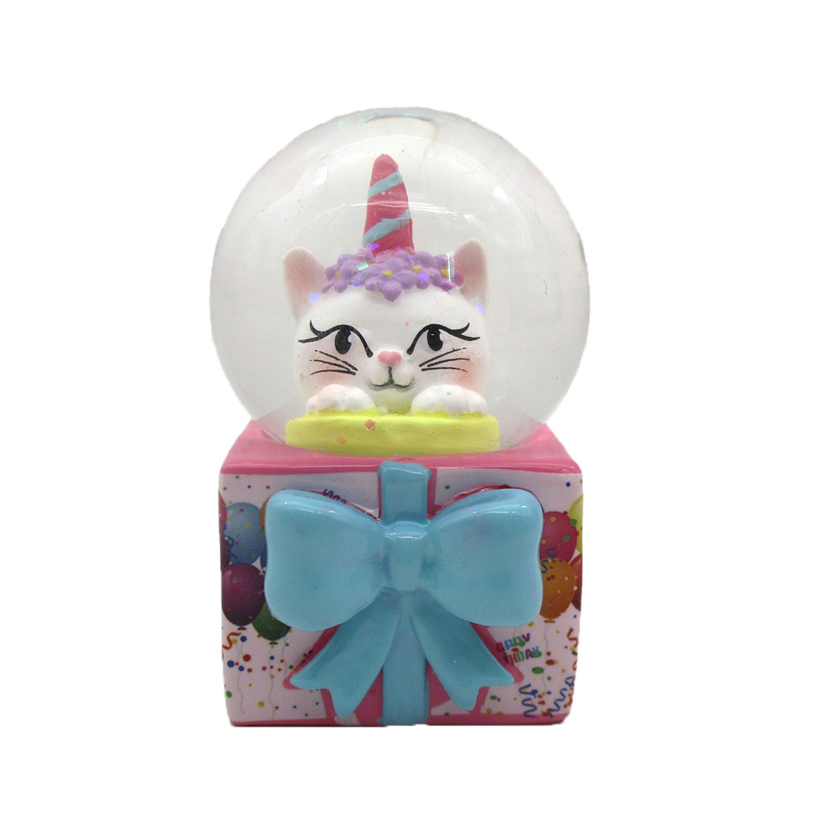 Newest Cute Animal Decorated Funny Easter Snow Globe For Children Gifts