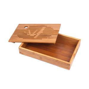 Portable lazy  kung fu travel tea set japanese hotel tea and coffee turkish Chinese kung fu gongfu wood bamboo tea tray