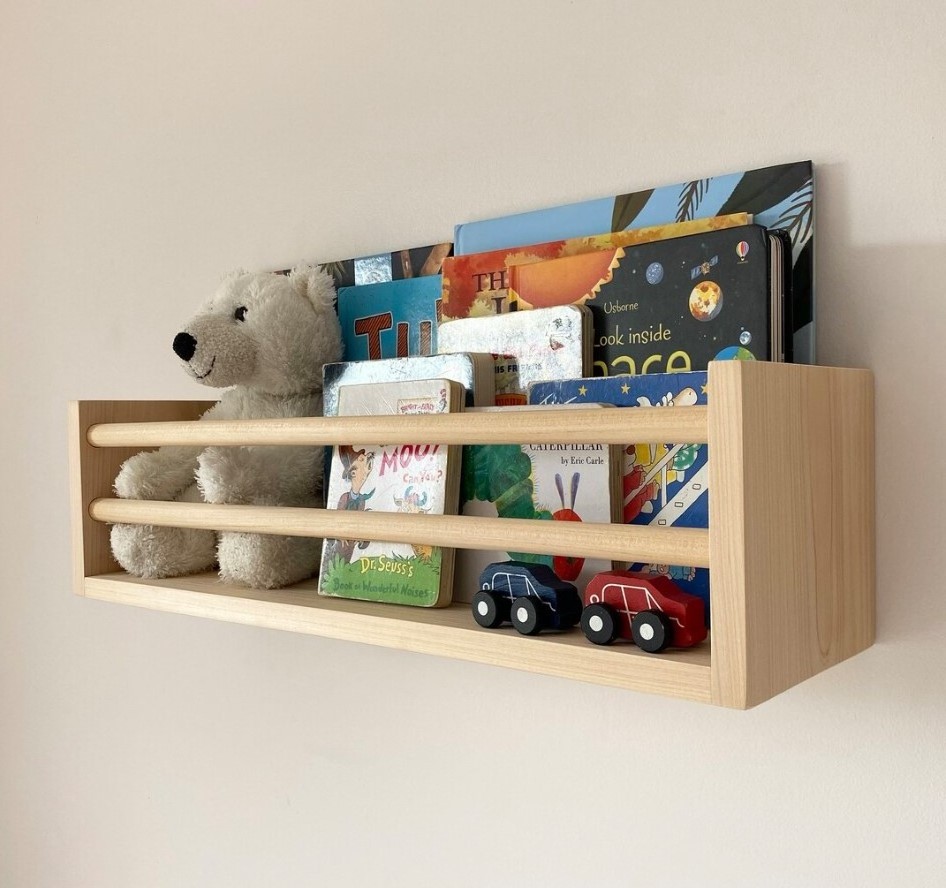 adjustable closet organizer storage shelf wall mounted display livingroom punch free wall book wooden shelf for wall