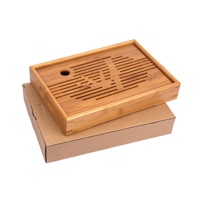 Portable lazy  kung fu travel tea set japanese hotel tea and coffee turkish Chinese kung fu gongfu wood bamboo tea tray