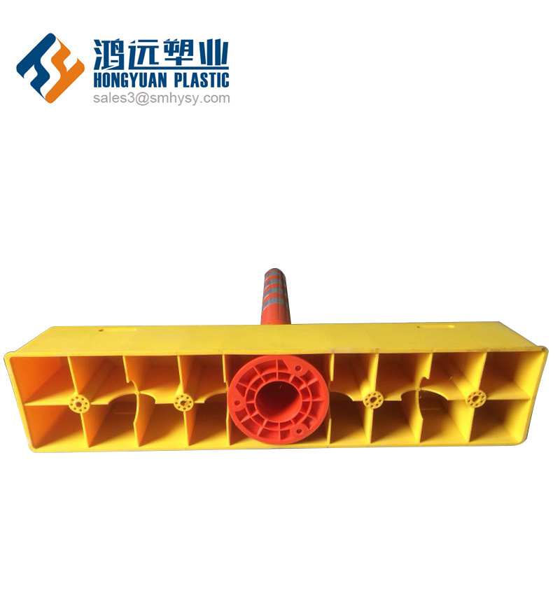 H78cm flexible lane separator warning bollard delineator road divider