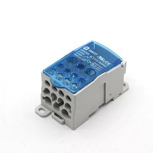 UKK-500A rail-type terminal block junction box one in and multiple out branch lines wire connector high current splitter