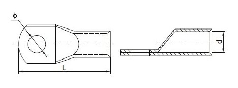 JGA series Copper terminal cable lug/ copper connecting terminals/ Cable lug