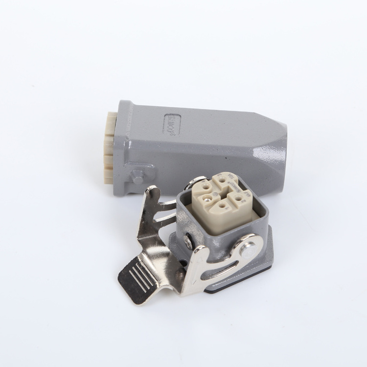 09200042633,09200042733 HA-004 10A 230V/400V 4 pins replace Industrial Amphenol C146 rectangular heavy duty connector