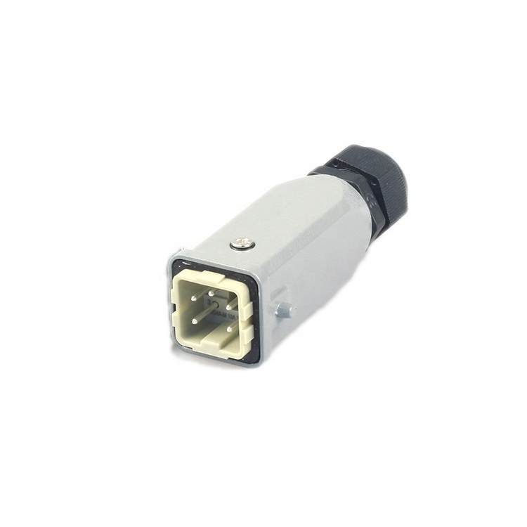 09200042633,09200042733 HA-004 10A 230V/400V 4 pins replace Industrial Amphenol C146 rectangular heavy duty connector