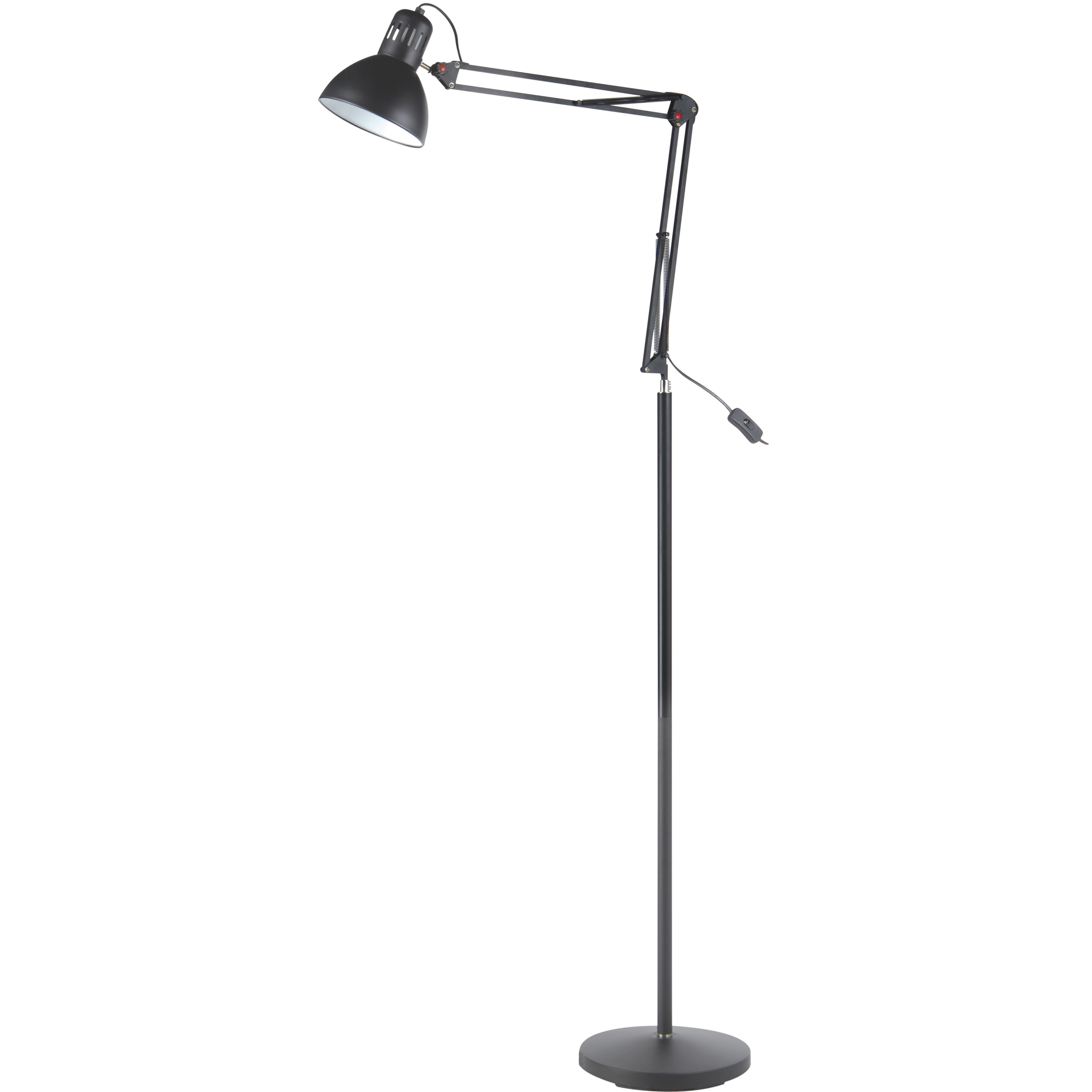 SML Modern Folded Matel Swing Arm 40W E27 Bedroom Living Room Floor Lamp