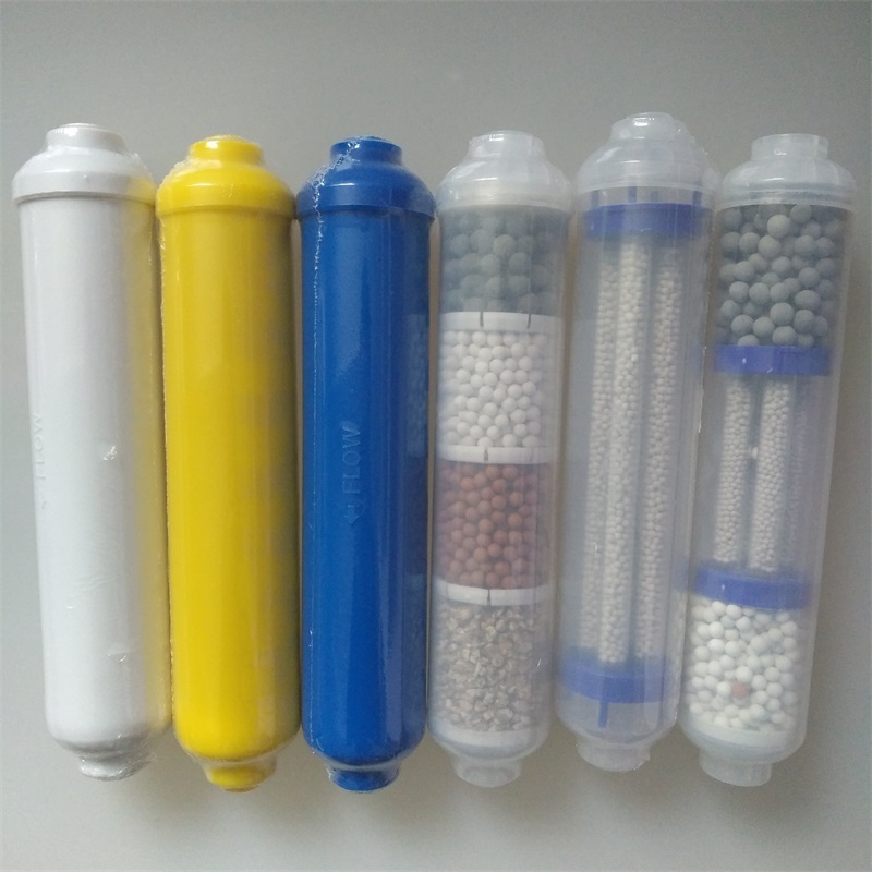 T33 RO spare parts coconut inline water filter cartridge