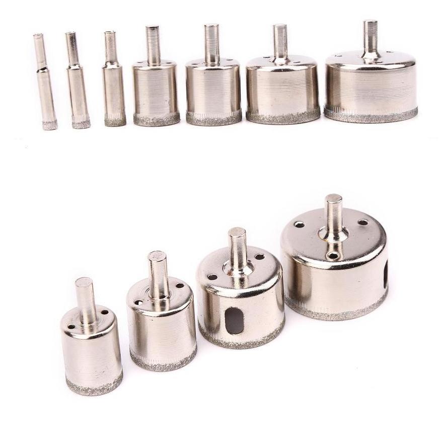 15pcs Diamond Hole Saw Drill Bit Sets Ceramic/Porcelain Tiles/Glass/Fish Tank/Quartz/Marble/Granite Core 12-50mm