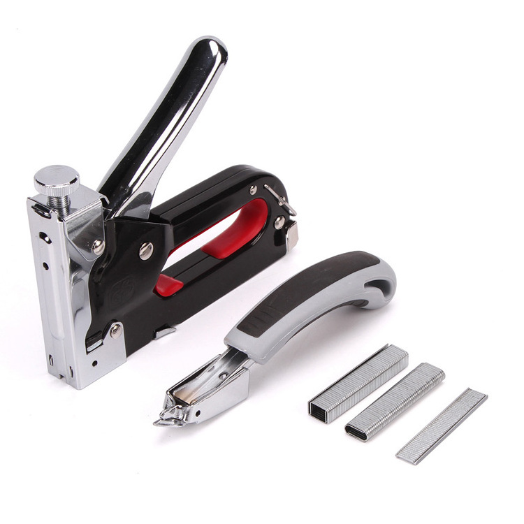 Cordless Nail and Staple Gun 4-8mm 1/4 Crown Furniture Stapler For Wood Door Upholstery Framing Rivet Gun Nail Puller