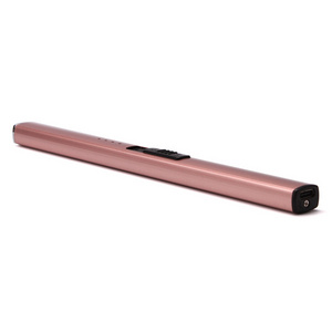 Long Mental Rose Gold Plasma Electric Arc Coil Candle Lighter USB Rechargeable Lighter