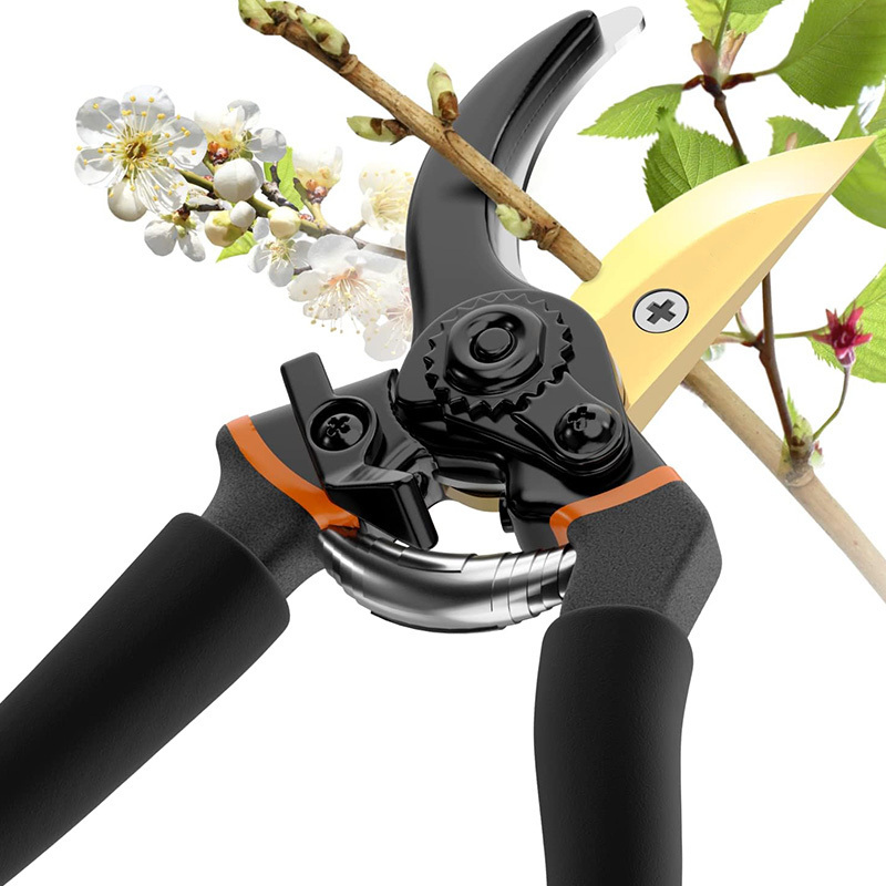 Professional 8 Inch SK-5 Material Sharp Garden Scissors Tree Flower Cutting Household Pruning Shears