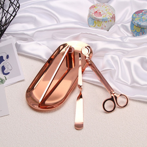 Rose Gold Candle Accessories Wick Cutter Candle Snuffer and Candle Wick Trimmer