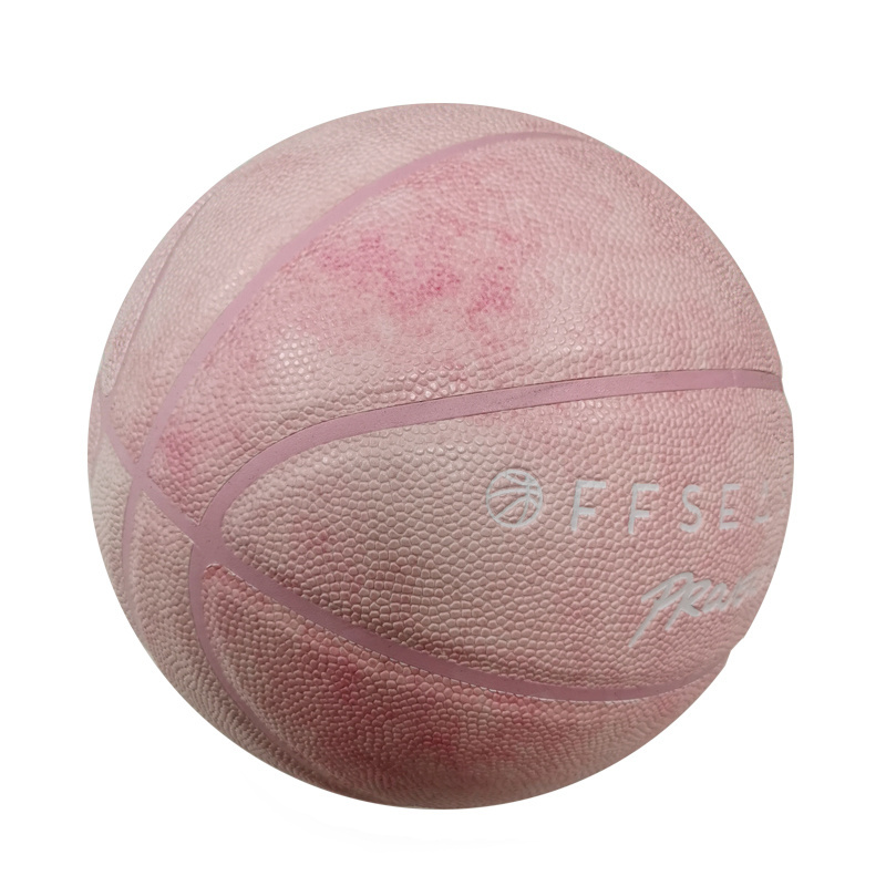 Official size 7 basketball with logo custom basketball training PU laminated basketball