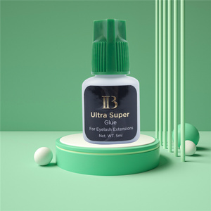 Hot sale IB i-beauty Ultra Super Glue Green Cap Fastest Glue for Eyelash Extensions Black Adhesive 5ml with ib Ultra Super Glue