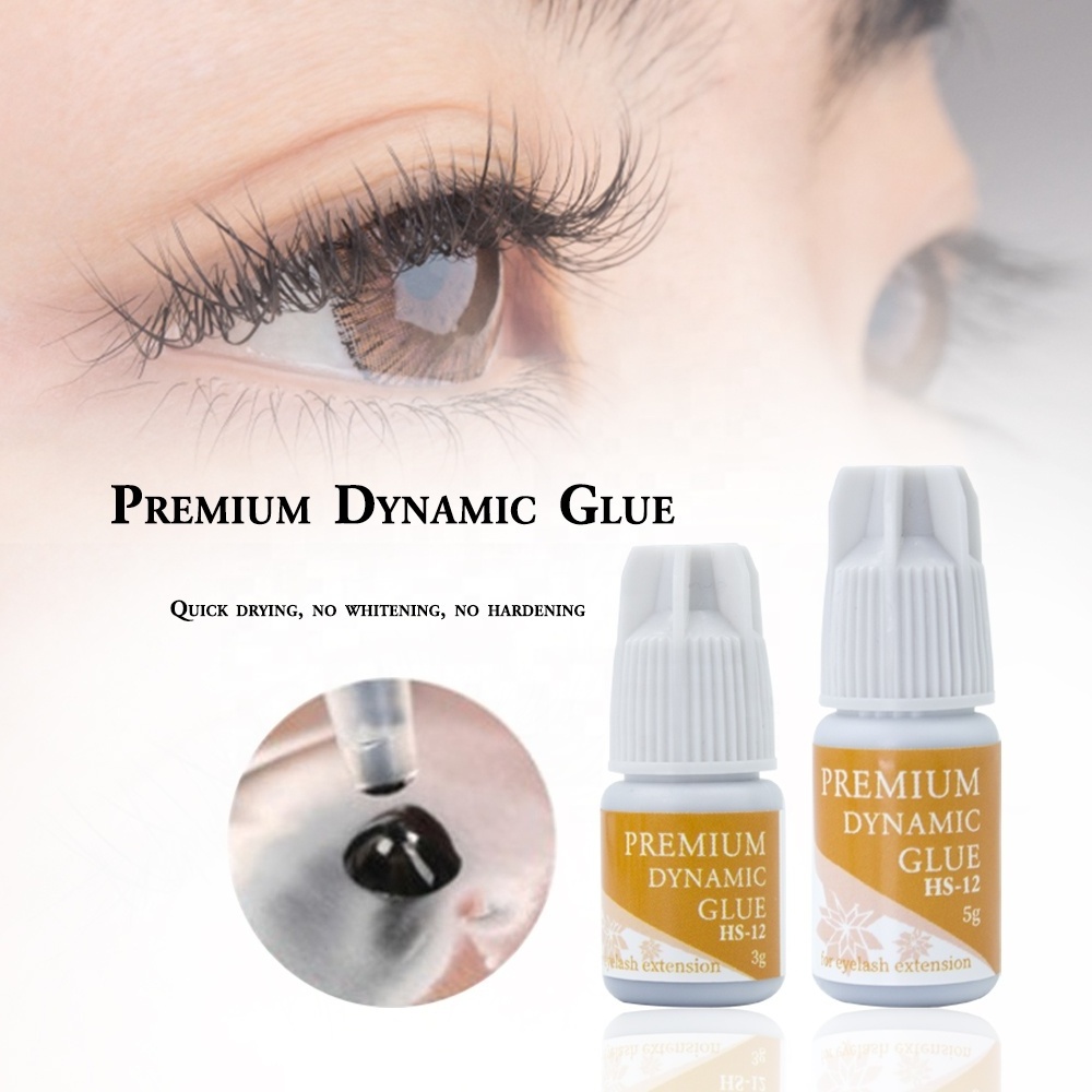 Private Label Korea Eyelash Extension Glue  HS 12 DYNAMIC korean lash glue 5ml of HS 12 DYNAMIC glue